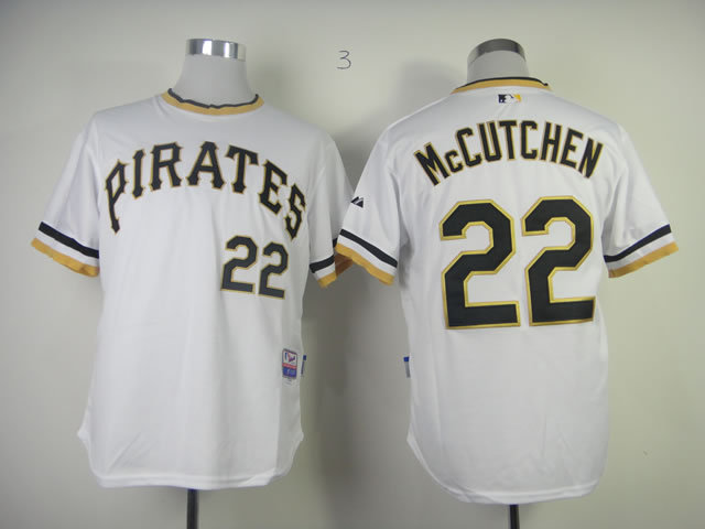 Men Pittsburgh Pirates 22 Mccutchen White MLB Jerseys